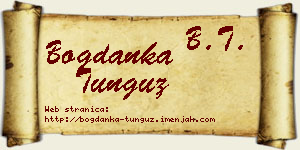 Bogdanka Tunguz vizit kartica